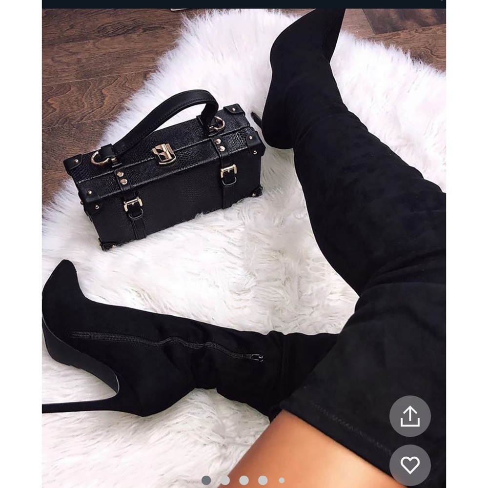 COPY - Thigh High Black Boots - Brand New In Box!